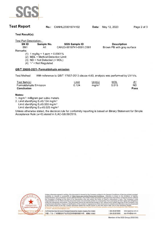 2023SGSW88优德官网家居检测报告英文版